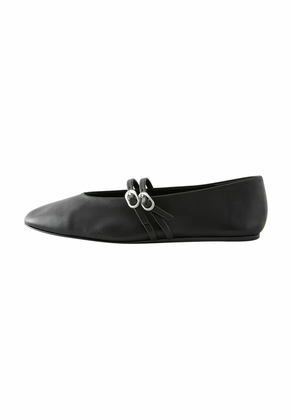 REGULAR FIT MARY JANE - Riemchenballerina - mottled black