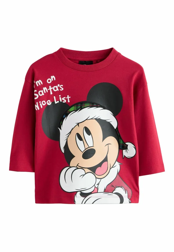 REGULAR FIT - MICKEY MOUSE - Langarmshirt - red christmas