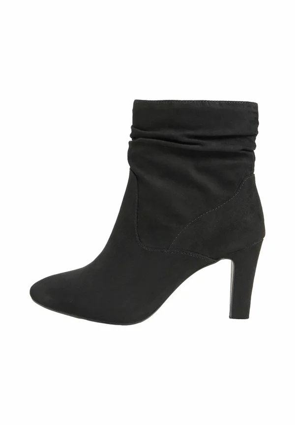 REGULAR FIT - MID RUCHED - Stiefelette - black