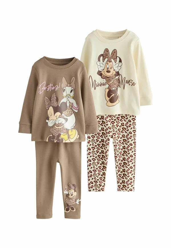 REGULAR FIT - MINNIE MOUSE SNUGGLE 2 PACK SET - Nachtwäsche Set - ecru brown