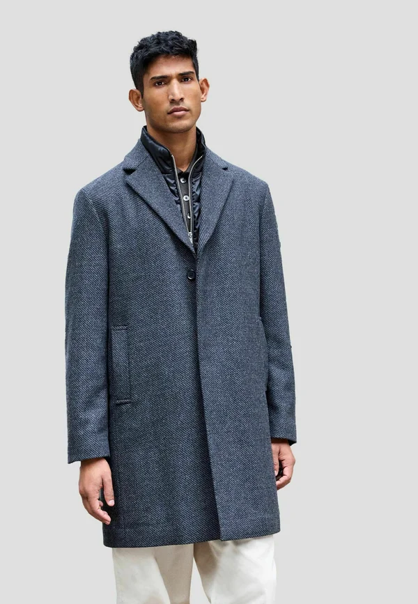 REGULAR FIT - MOCK SMART EPSOM  - Klassischer Mantel - charcoal grey