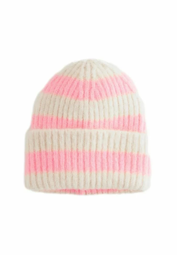 REGULAR FIT - Mütze - ecru cream pink stripe