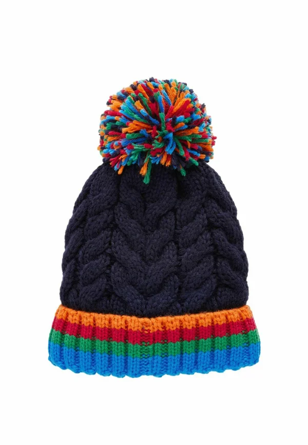 REGULAR FIT - Mütze - navy blue rainbow rib