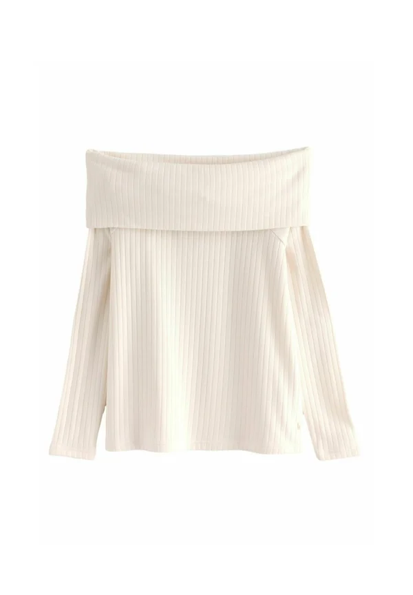 REGULAR FIT - OFF THE SHOULDER - Strickpullover - ivory