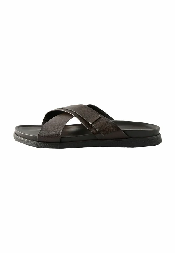 REGULAR FIT - Pantolette flach - brown