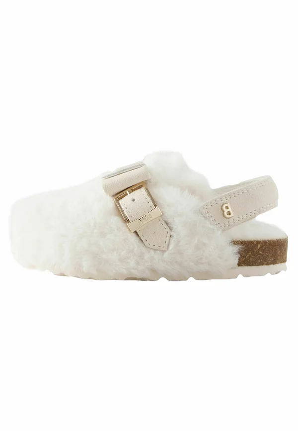 REGULAR FIT - Pantolette flach - neutral faux fur