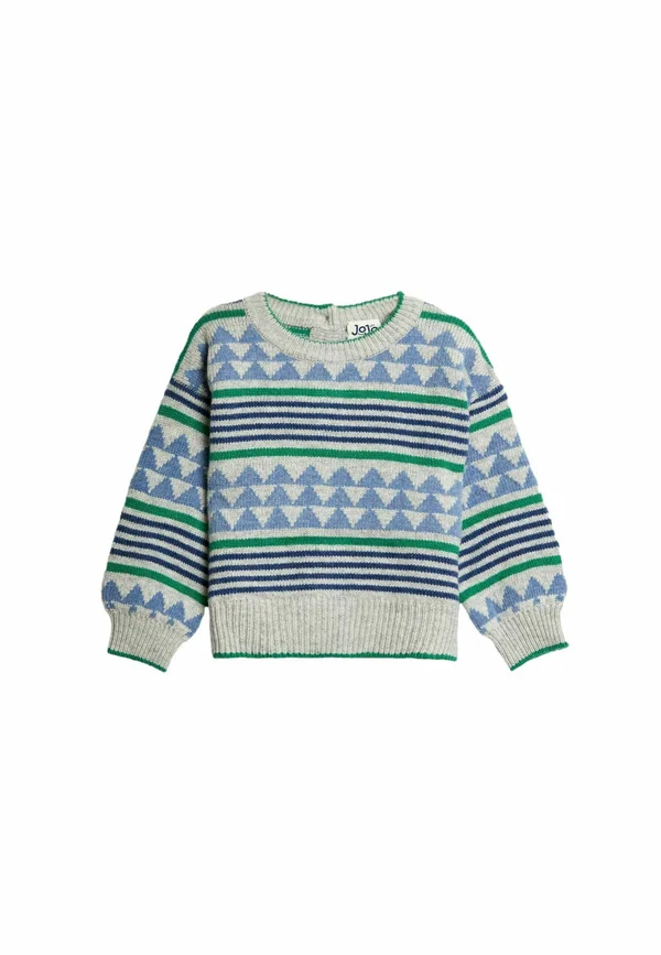 REGULAR FIT - PATTERNED  - Strickpullover - grey