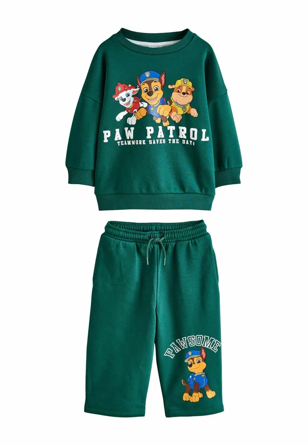 REGULAR FIT - PAW PATROL CREW AND JOGGERS SET - Trainingsanzug - forest green