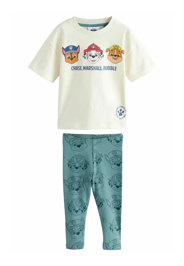 REGULAR FIT PAW PATROL SHORT SLEEVE SET - Leggings - Hosen - blue neutral