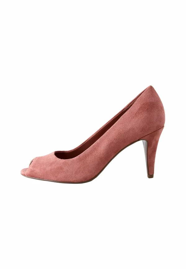 REGULAR FIT - Peeptoe - new rose pink suede