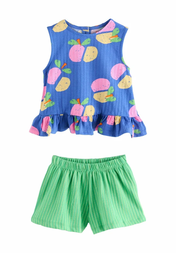REGULAR FIT - PEPLUM SET - Shorts - blue fruit