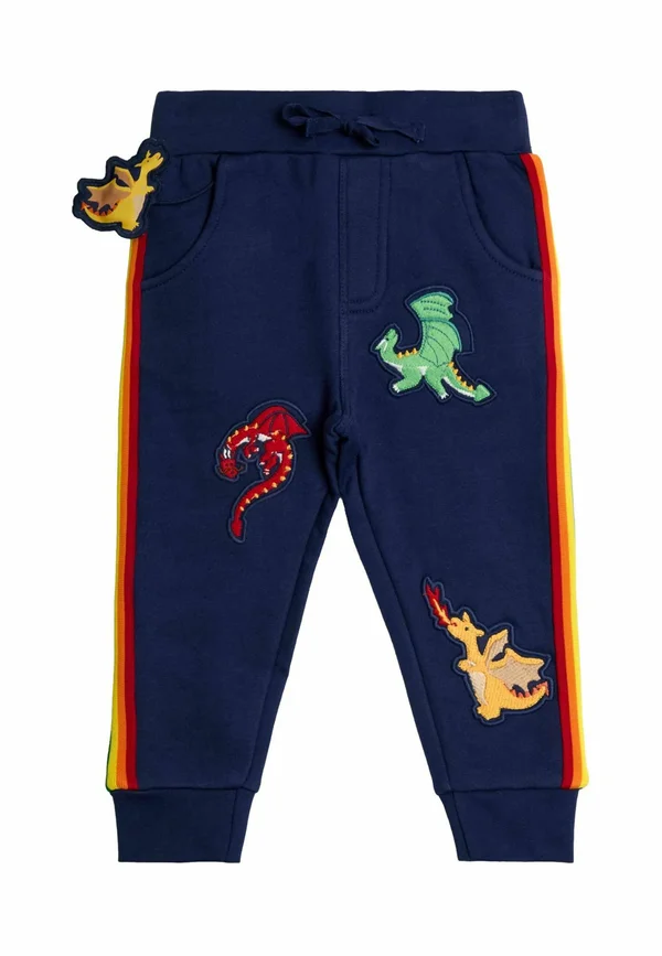 REGULAR FIT - PET IN POCKET JOGGERS  . - Jogginghose - navy blue dragon