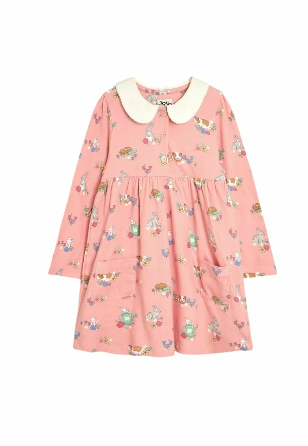 REGULAR FIT - PETER PAN COLLAR BUTTON FRONT LONG SLEEVE   - Freizeitkleid - pink guinea pig friends