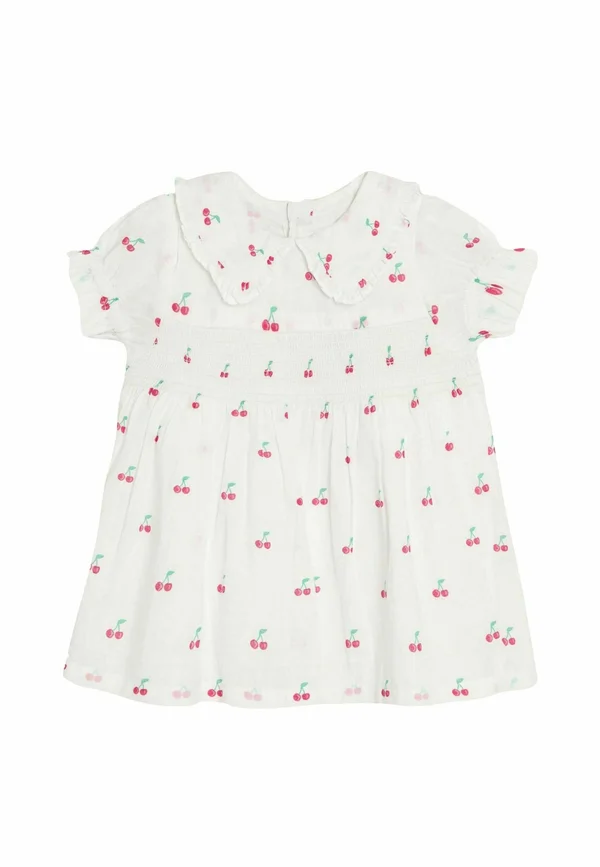 REGULAR FIT - PETER PAN COLLAR SMOCKED  - Bluse - white cherry