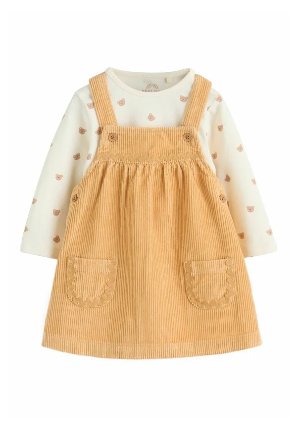 REGULAR FIT - PINAFORE AND LONG SLEEVE 2 PIECE SET  - Body - neutral bear