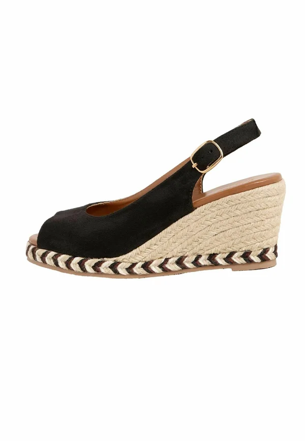 REGULAR FIT - Plateaupumps - black