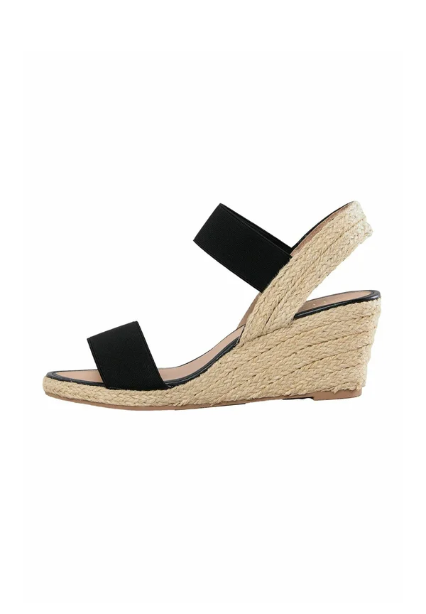 REGULAR FIT   - Plateausandalette - black