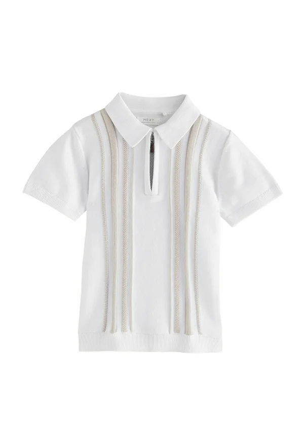 REGULAR FIT  - Poloshirt - white vertical stripe