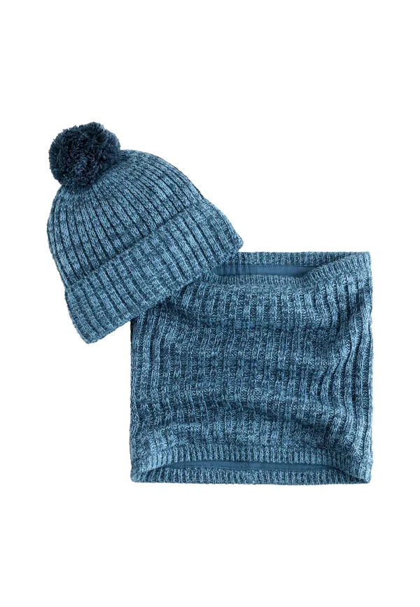 REGULAR FIT POM 2 PIECE SET  - Mütze - blue