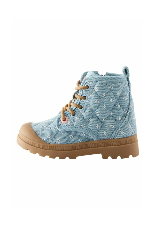 REGULAR FIT PRINT CHUNKY  - Schnürstiefelette - denim blue