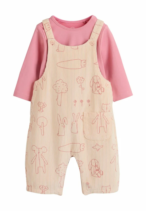 REGULAR FIT - PRINT LONG SLEEVE 2 PIECE SET - Body - cream   pink character