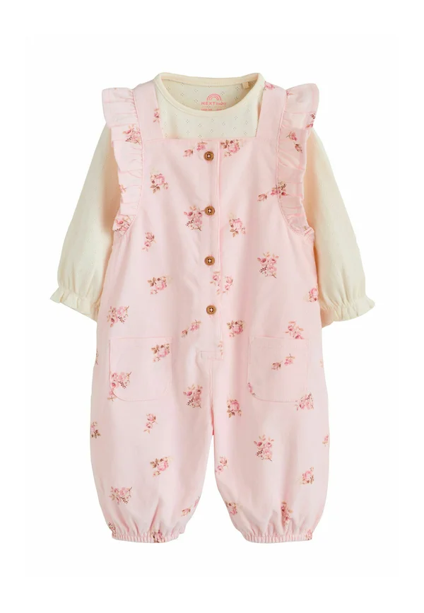 REGULAR FIT - PRINT LONG SLEEVE 2 PIECE SET - Body - light pink ditsy