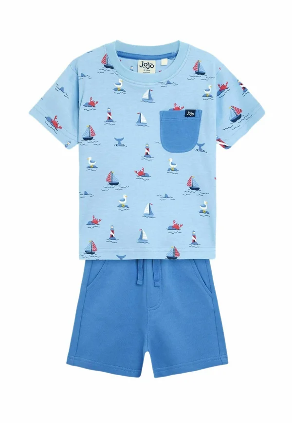 REGULAR FIT PRINTED SET - Jogginghose - blue boat