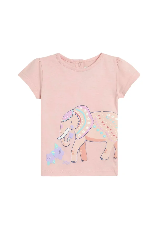 REGULAR FIT - PRINTED - T-Shirt print - coral pink elephant