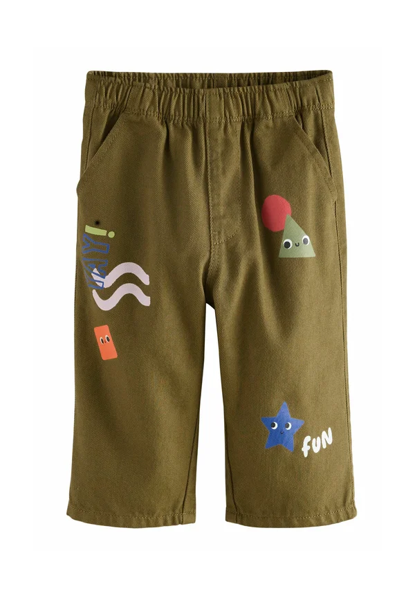 REGULAR FIT -  PULL ON WIDE  - Stoffhose - green shapes