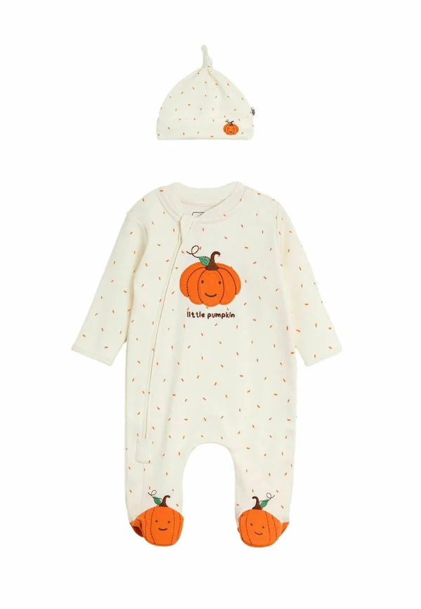 REGULAR FIT - PUMPKIN APPLIQUE SET  - Strampler - cream