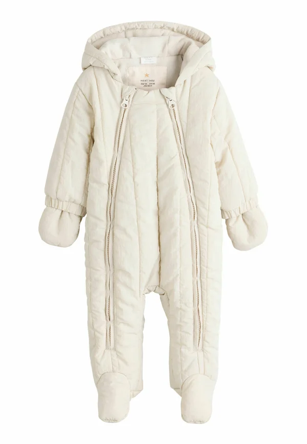 REGULAR FIT - QUILTED SLOGAN  - Schneeanzug - ecru little one back slogan