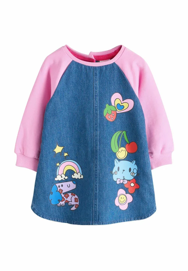 REGULAR FIT - RAGLAN - Jeanskleid - multi bright print