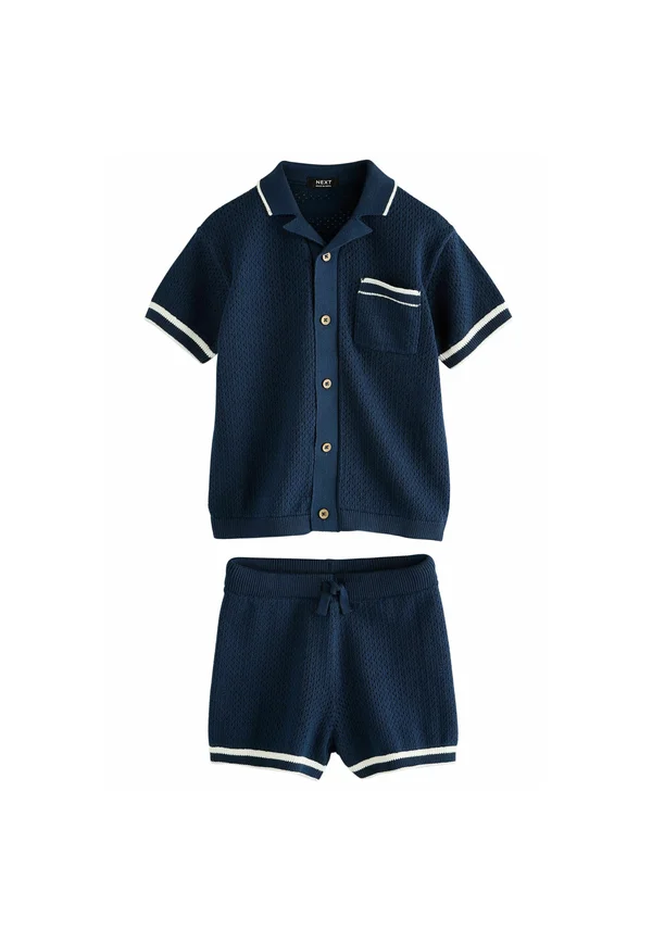 REGULAR FIT - REVERE COLLAR  SET    - Shorts - navy blue