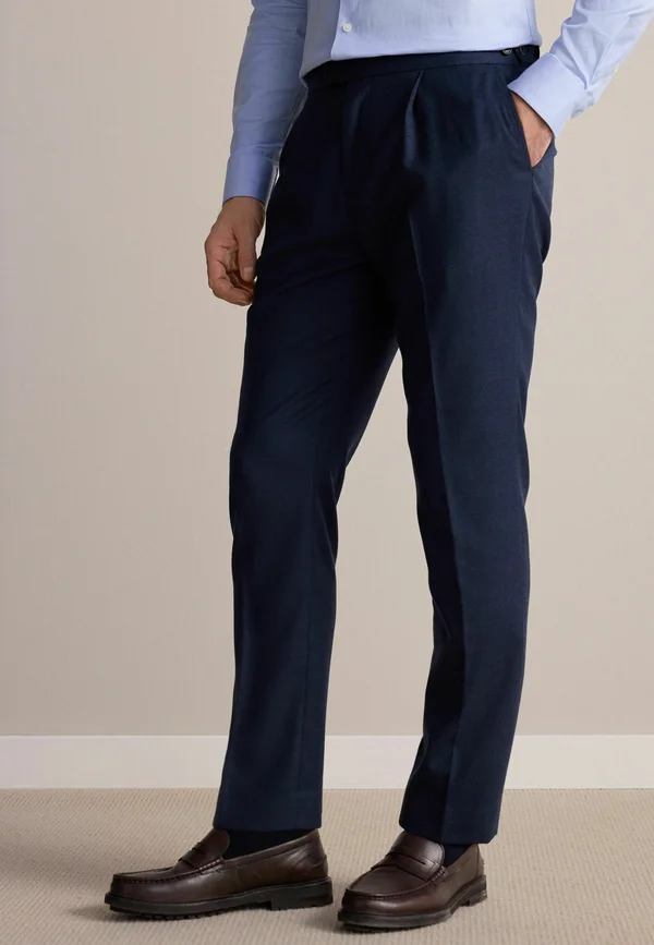 REGULAR FIT - RICH TEXTURED  - Stoffhose - navy