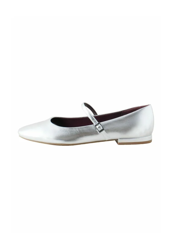 REGULAR FIT  - Riemchenballerina - silver