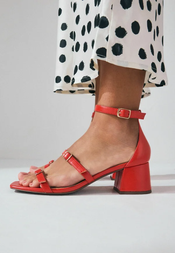 REGULAR FIT - Riemensandalette - orange