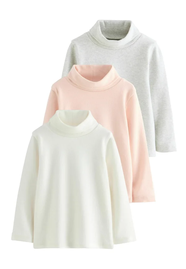 REGULAR FIT - ROLL NECK 3 PACK - Langarmshirt - pink cream