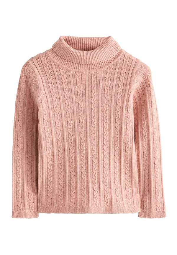 REGULAR FIT-ROLL NECK - Strickpullover - pink