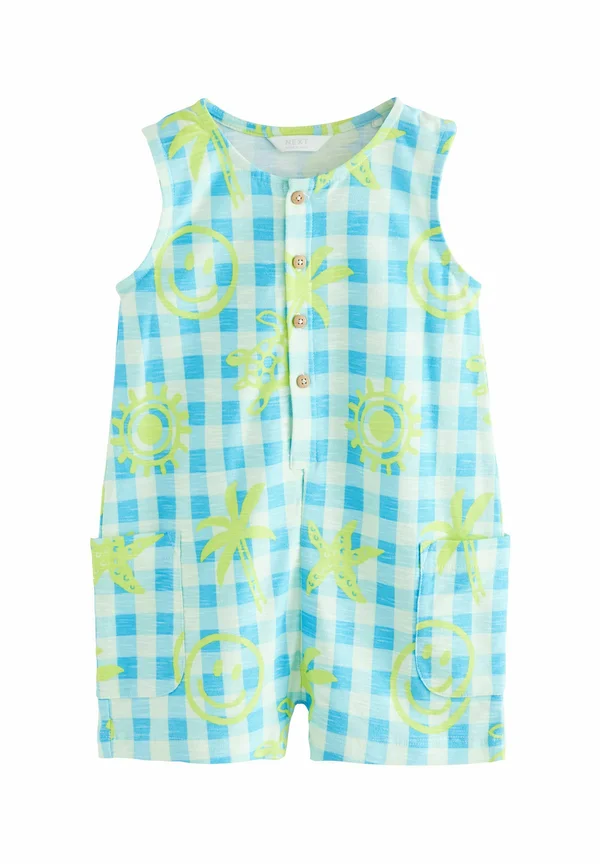 REGULAR FIT ROMPER - Jumpsuit - blue white gingham