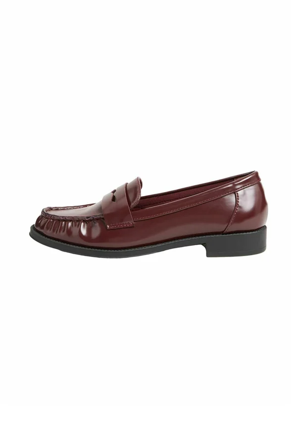 REGULAR FIT - RUCHED COMFORT PENNY LOAFERS - Slipper - burgundy red