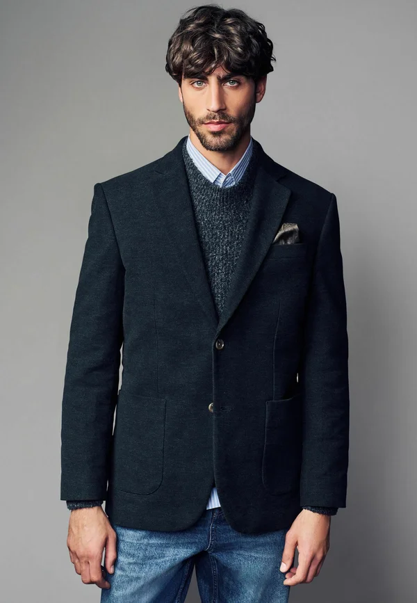 REGULAR FIT  - Sakko - charcoal grey