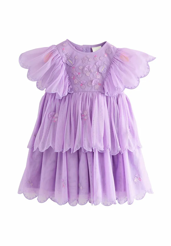 REGULAR FIT-SCALLOP - Freizeitkleid - purple