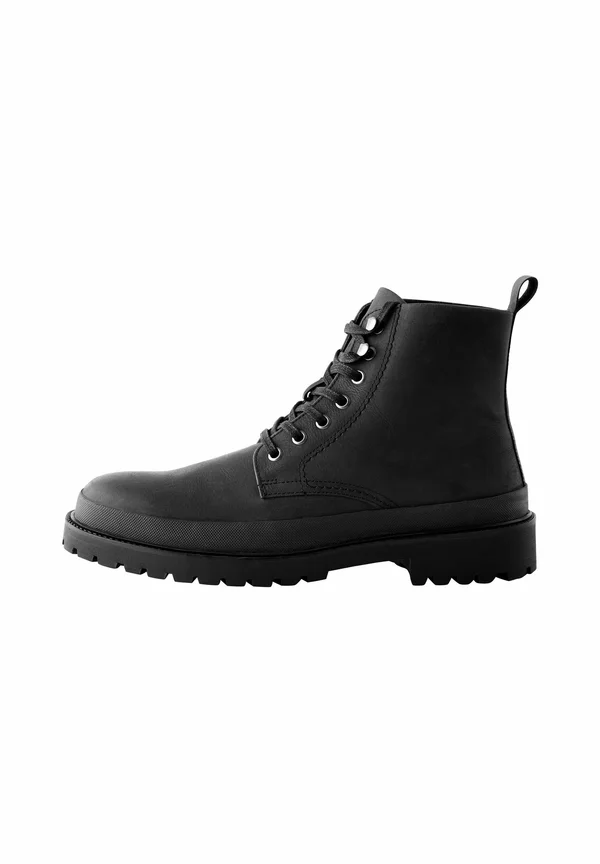 REGULAR FIT - Schnürstiefelette - black