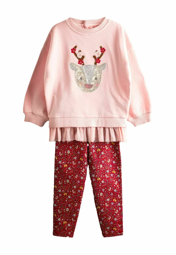 REGULAR FIT - SEQUIN SET  . - Sweatshirt - pink reindeer