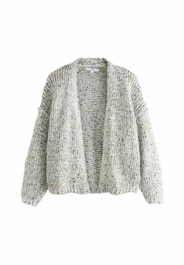 REGULAR FIT - SEQUIN - Strickjacke - neutral