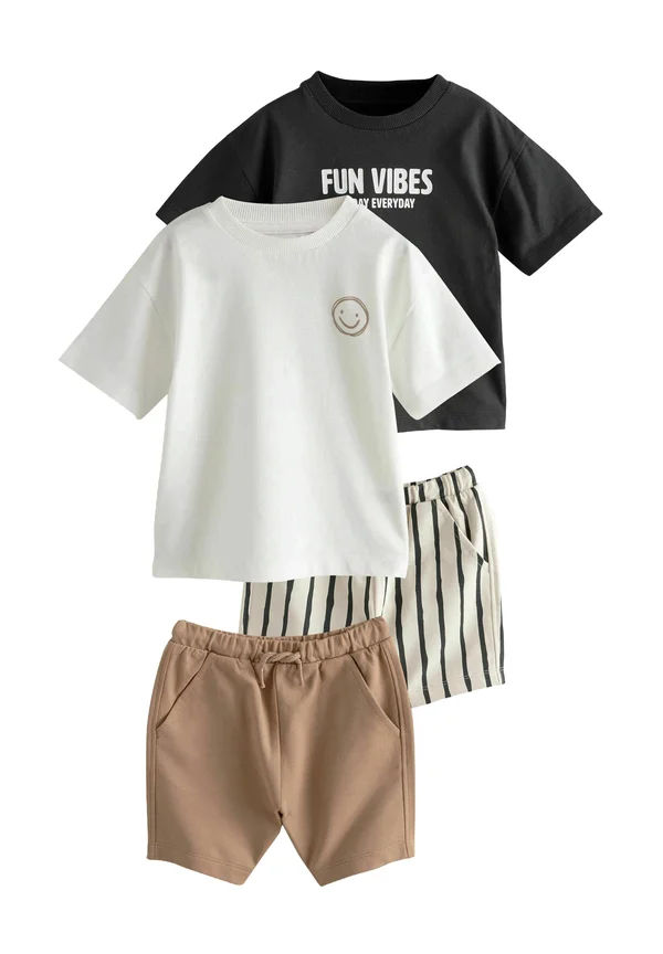 REGULAR FIT SET 2 PACK  - Shorts - monochrome