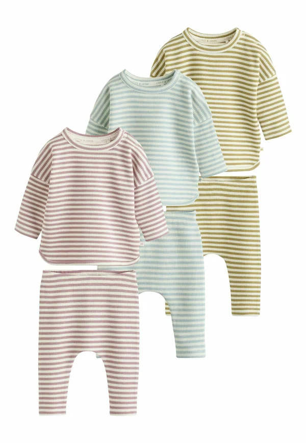 REGULAR FIT  SET 6 PIECE  - Leggings - Hosen - neutral stripe