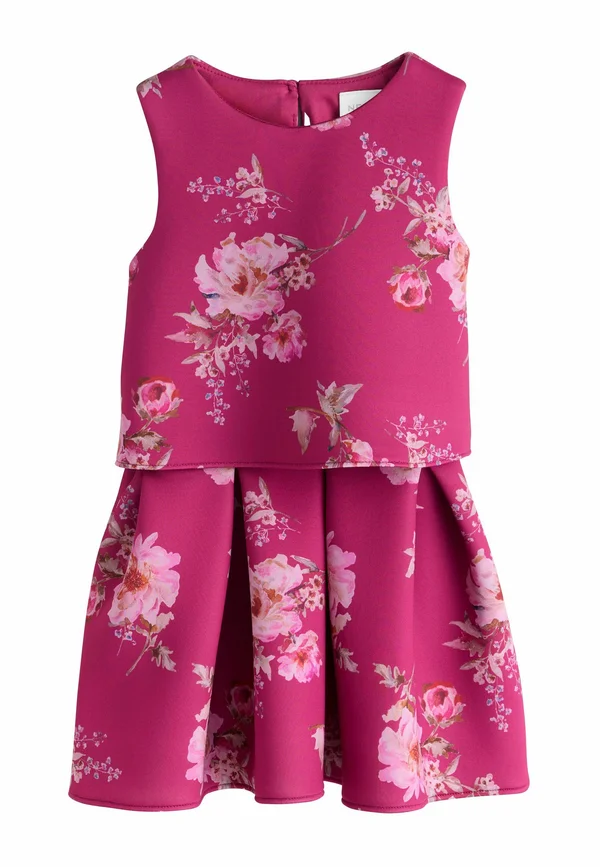 REGULAR FIT - SET  - A-Linien-Rock - red floral