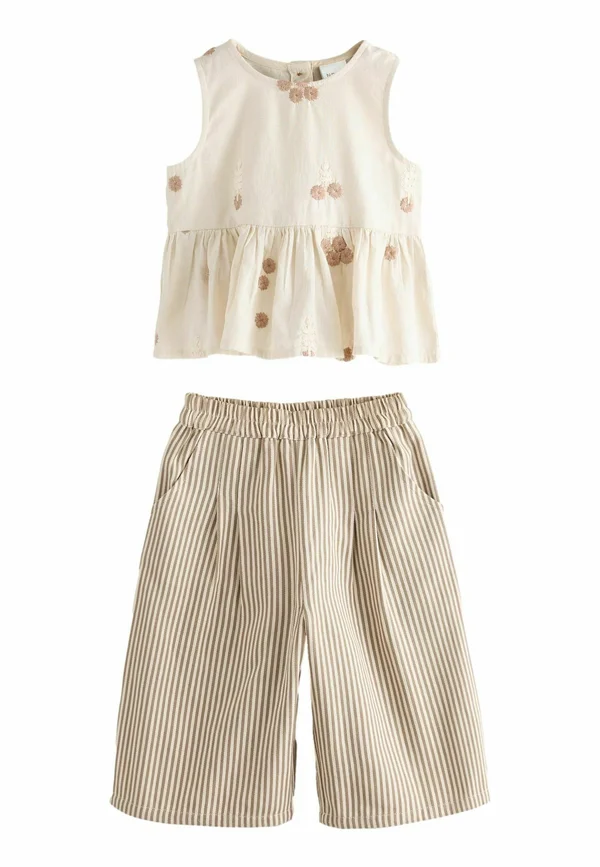 REGULAR FIT - SET - Bluse - ecru cream embroidered