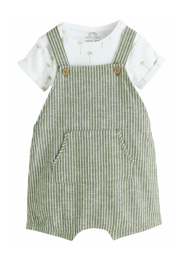 REGULAR FIT SET - Body - green stripe